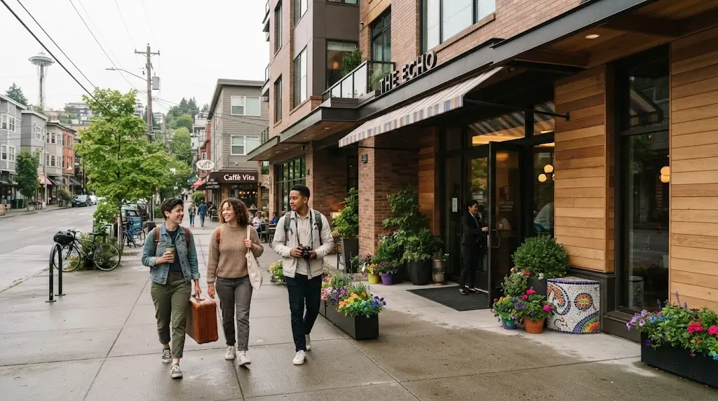 LGBTQ friendly hotel stay in Seattle near Capitol Hill