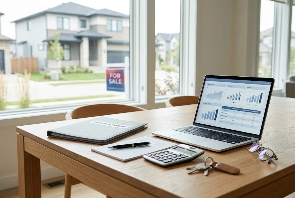 Home keys mortgage documents and property representing Vendee financing