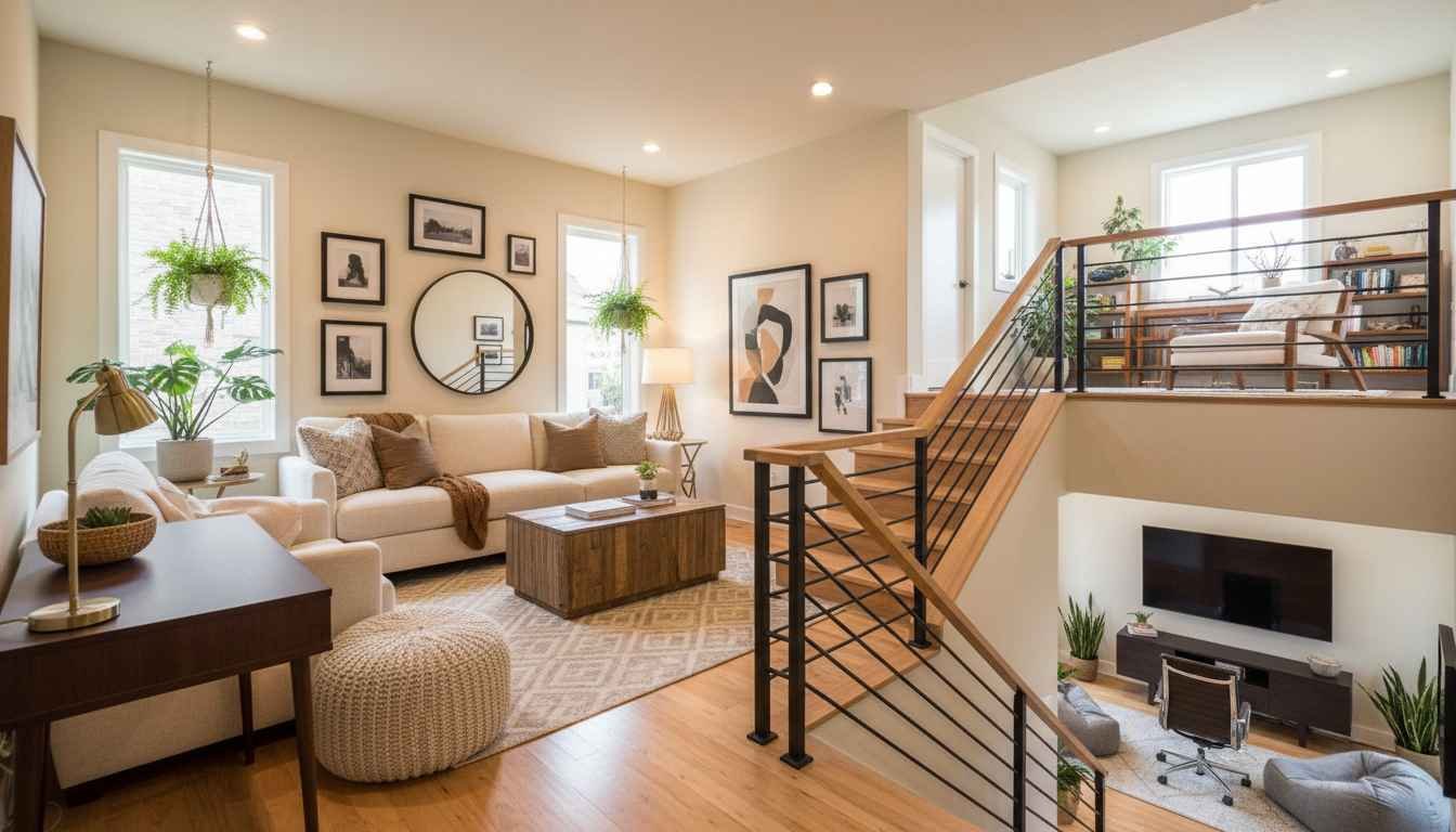 decorating a tri level home